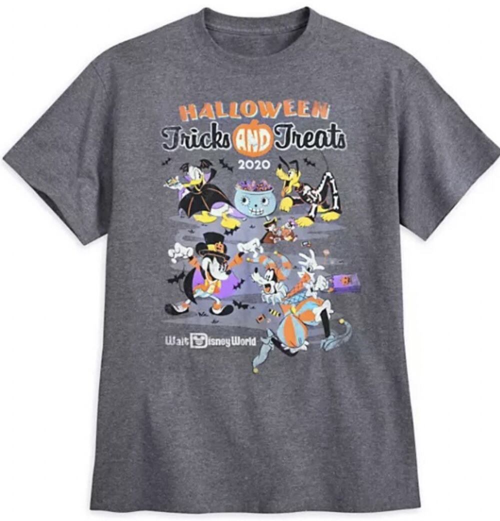 NWT Walt Disney World Resort Halloween Tricks and Treats 2020 Shirt Parks Large